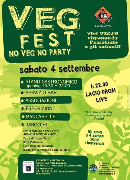 Locandina VEG FEST Mantova